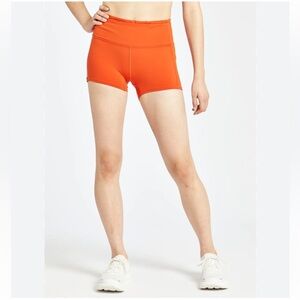ASICS Strech Running Mesh Details Shorts Bright Orange - Red Sz S